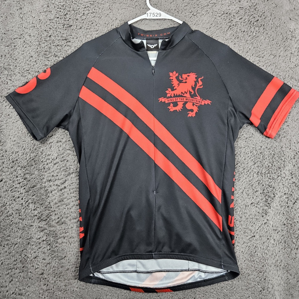 Twin Six Mens‎ Alpe D’Huez King Of The Mountains Cycling Jersey Brew Pub Size L